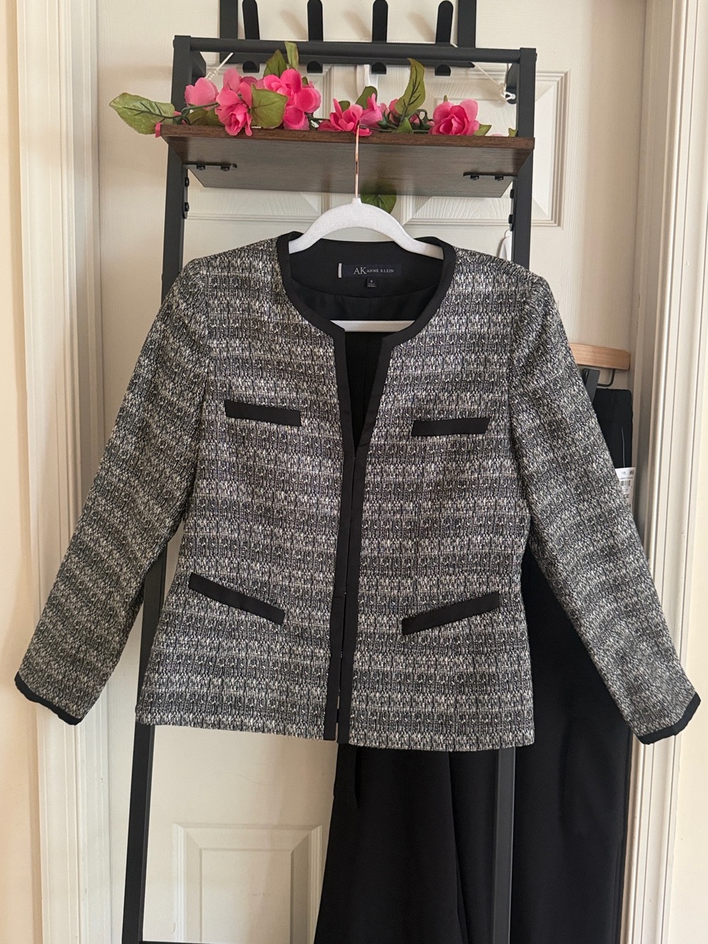 Anne KleinGray Tweed Jacket/Blazer